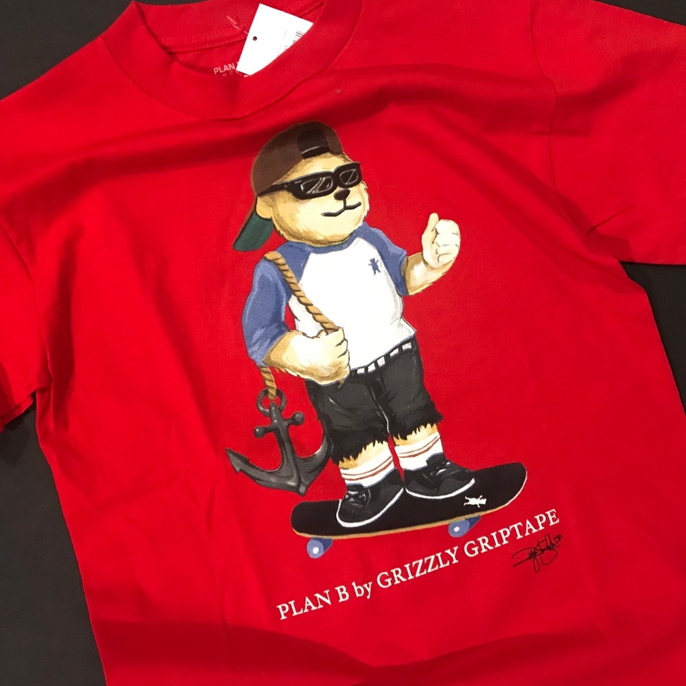 Rare Plan B x Grizzly Ryan Sheckler Bear Skate Tee